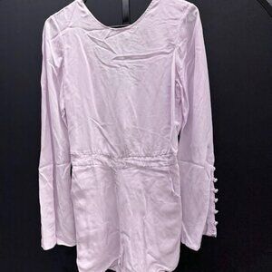 Revel Rey Lavender Purple Long Sleeve Romper